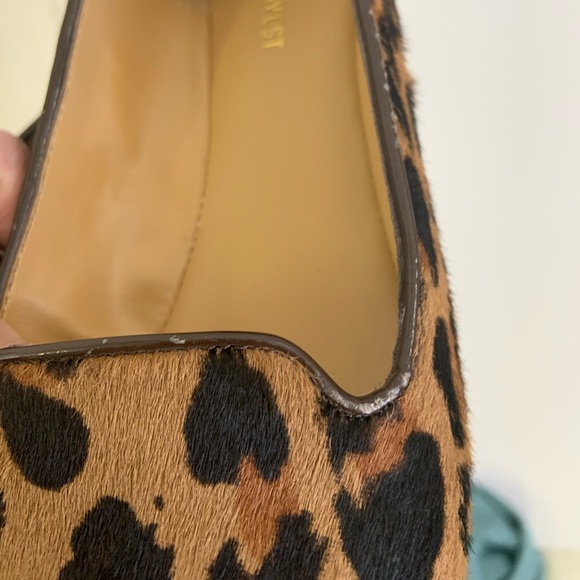 Nine West Cheetah Leather Calf Skin Flat 8 1/2 - Picture 7 of 7